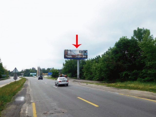 Суперборд 4x12,  В'їзд до Києва, з боку Знам'янки, за смт Таценкі, від котедж.городка Грінвіч Хілл