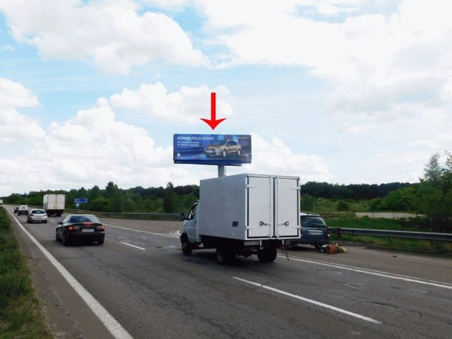 Суперборд 4x12,  Ви'зд з Києва, до Чернігова, виїзд на Бровари, перед мостом, до котедж. містечка Княжичі