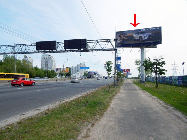 Суперборд 4x12,  Бандери Степана пр-т, від Петрівки, 700м до Північного мосту