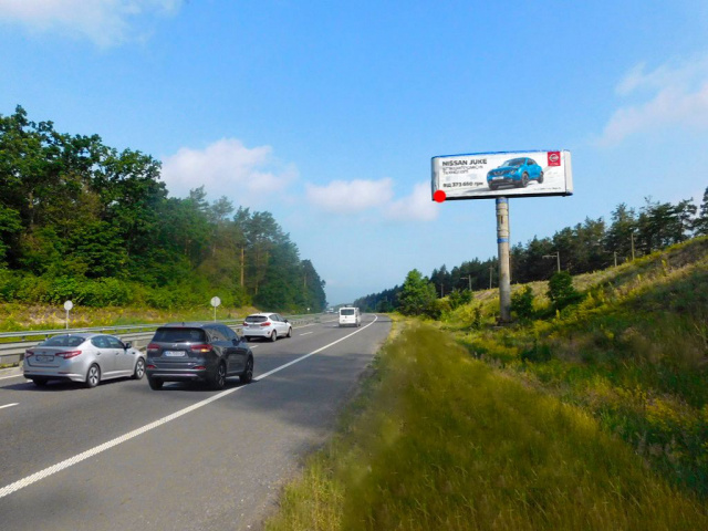 Суперборд 4x12,  В'їзд до Києва, з боку Знам'янки, 400м від повороту на Козин, до котедж. містечка Романово