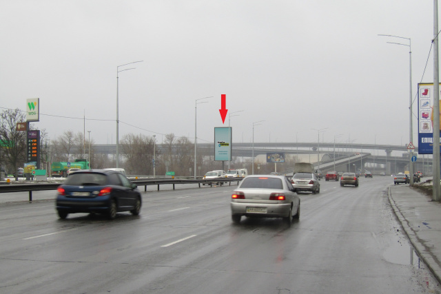 Беклайт 8x4,  Наддніпрянське шосе, 8 (АЗС "WOG", АЗС "ОККО"), в напрямку міст Південний, м. Видубичі
