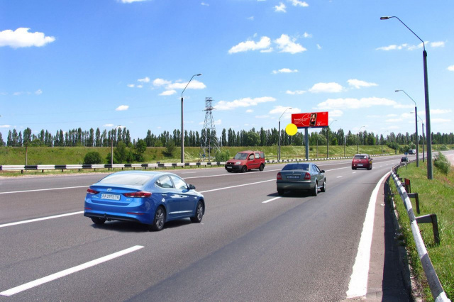 Суперборд 4x12,  В'їзд до Києва, з боку Чернігова, трансп.развязка, біля Бол. Димерки, віадук, від котедж.городка Княжичі