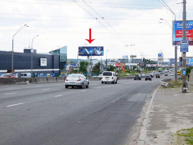 Цифрова панель 4x12,  Бандери Степана пр-т, до Петрівки, 700м від Північного моста