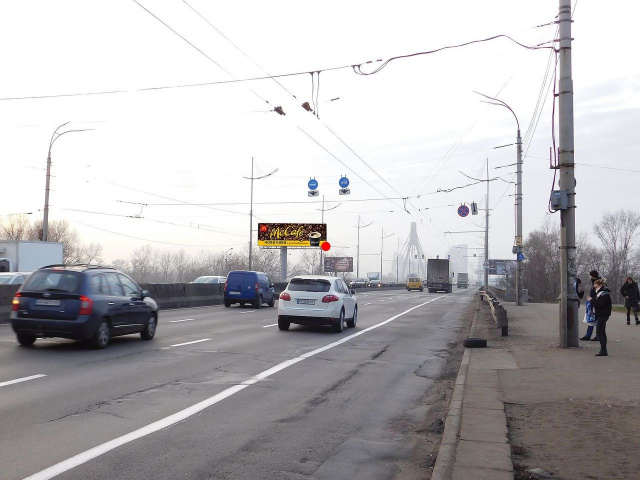 Суперборд 4x12,  Шухевича Романа пр-т (з`їзд з мосту на правий берег)
