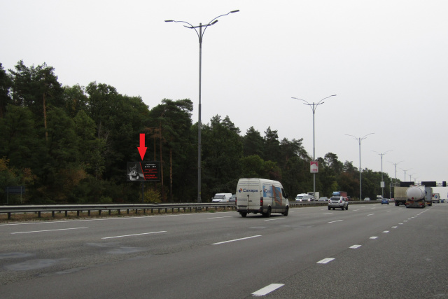 Щит 6x3,  Бориспільське шосе в м.Бориспіль (23+900м., АЗС "ANP", "ОККО", AMIC, Glusco), в напрямку з м.Київ