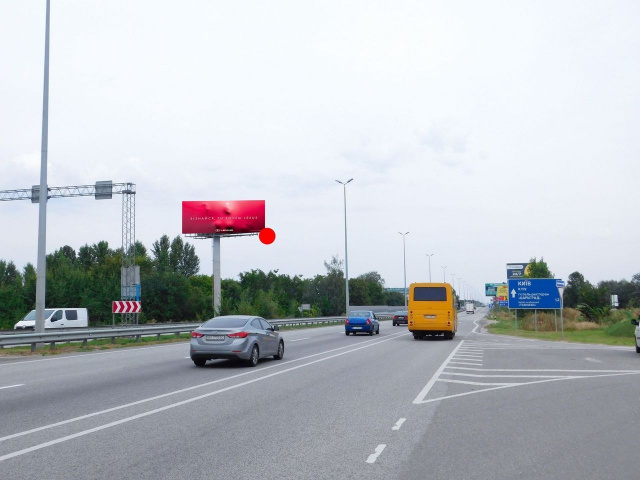 Суперборд 4x12,  Виїзд з Києва, в сторону Житомира, біля повороту на Мілу, до котедж.городку Міла Петрушки