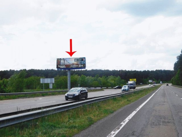 Суперборд 4x12,  В'їзд до Києва, з боку Чернігова, виїзд на Бровари, за мостом, від котедж.городка Княжичі