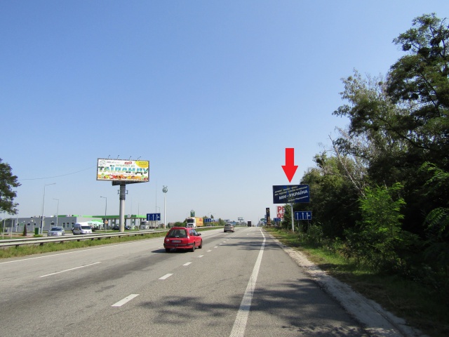 Щит 6x3,  Житомирське шосе , в напрямку м.Київ, перед с.Міла, (100 м перед заправкою "ТНК"), 7км+200м